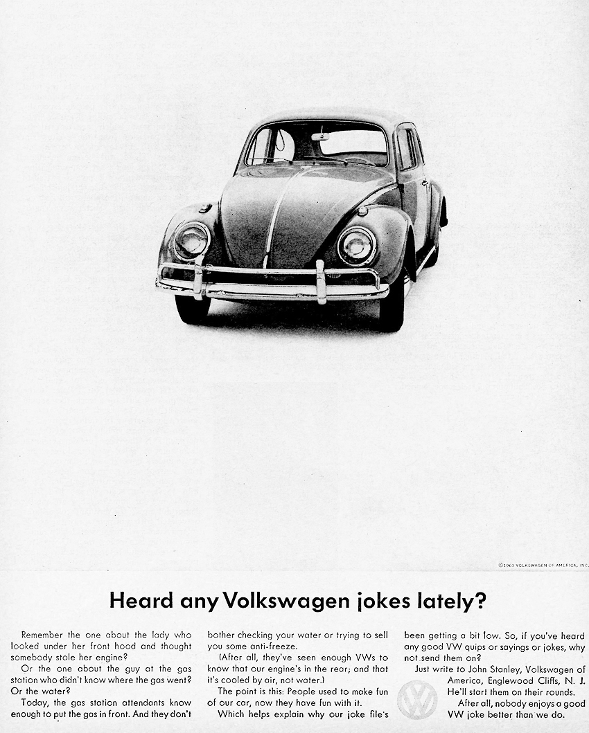 1963 Volkswagen Auto Advertising